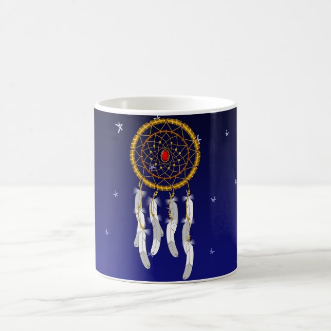 Traumfänger--Rubin Kaffeetasse (Mittel)