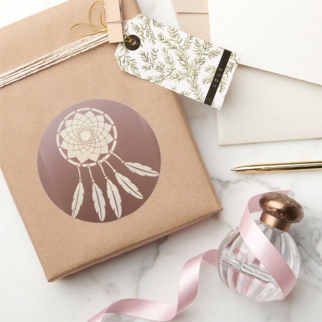 Traumfänger Runder Aufkleber (Schenken)