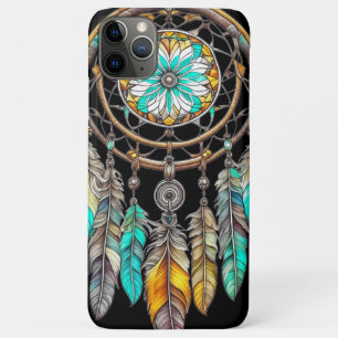 Traumfänger Teal Mystisch Boho Federn und Perlen Case-Mate iPhone Hülle