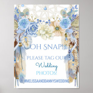 Traumfänger Tribal Boho Hochzeitsschild Fotos Poster