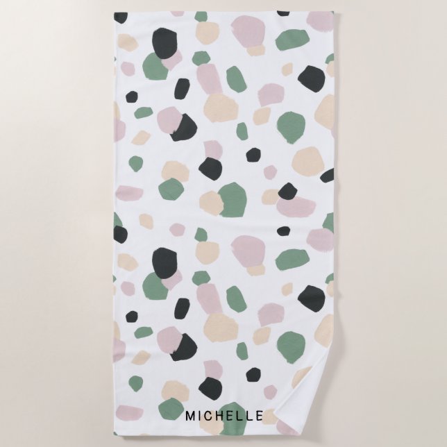 Traumfelder | Monogram Beach Handtuch (Vorderseite)