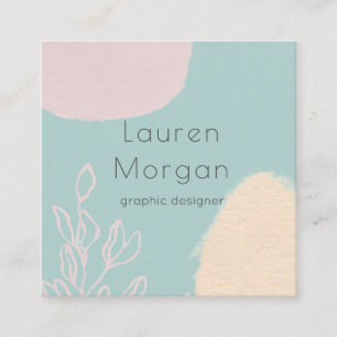 Traumfelder   Square Business Card Quadratische Visitenkarte