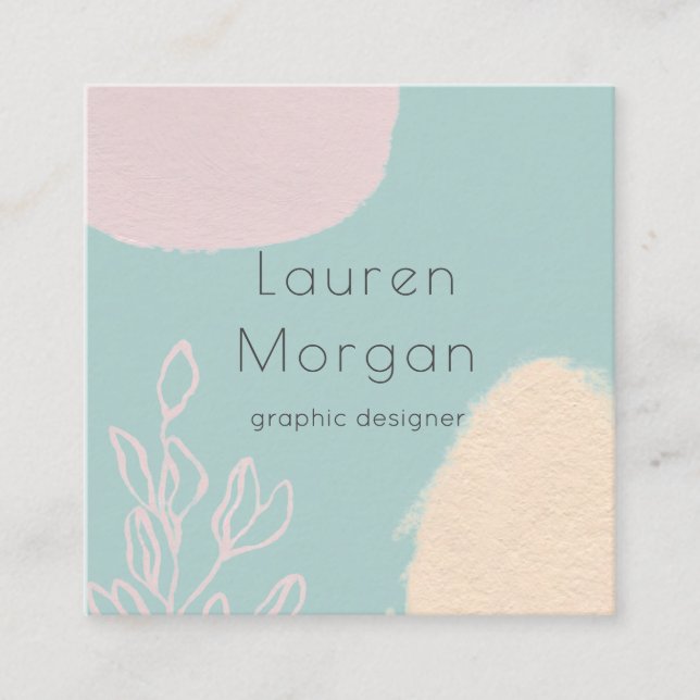 Traumfelder | Square Business Card Quadratische Visitenkarte (Vorderseite)