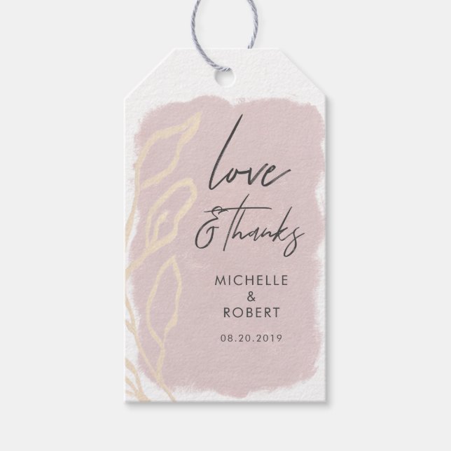 Traumfelder verschwinden | GASTGESCHENK HOCHZEIT Geschenkanhänger (Vorderseite)