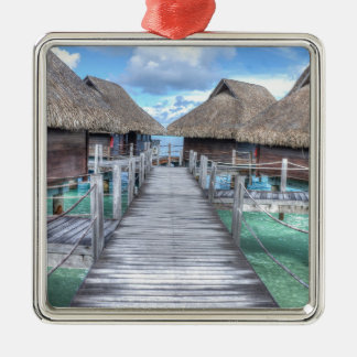 Traumferien Bora Bora Overwater Bungalowe Ornament Aus Metall