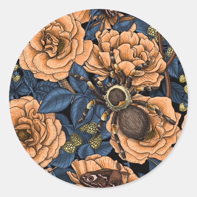 Traumgarten 2 runder aufkleber (Vorderseite)