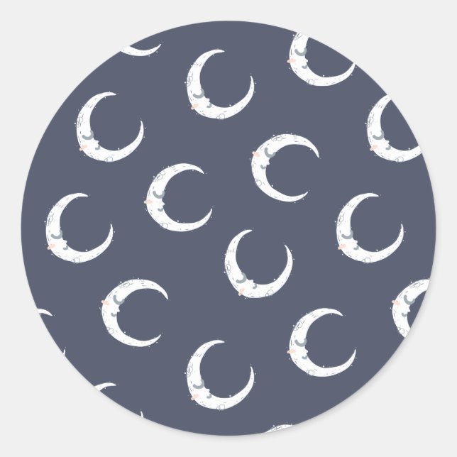 Traumgroßes kleines onDream Big lie Baby Dusche Pa Runder Aufkleber (Vorderseite)