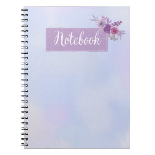 Traumhaft blau-lila Farbverlauf Notizbuch Notizblock