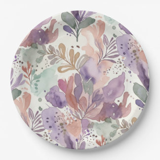 Traumhaft feminines Design Papierplatte Pappteller