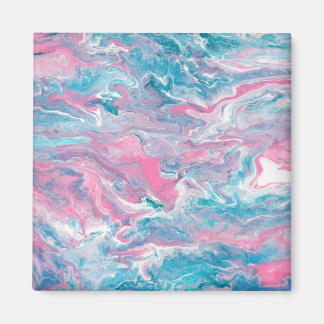 Traumhaft rosa und blauer Himmel Magnet