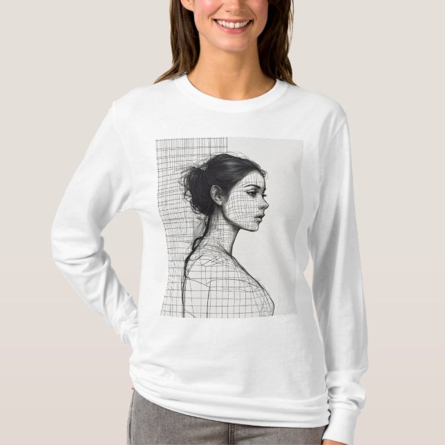 Traumhafte Aquarellfarben-T - Shirt (Vorderseite)