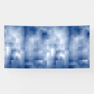 Traumhafte blaue Töne in einem quadratischen Muste Banner