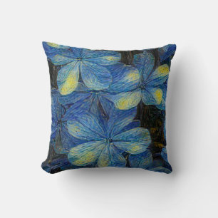 Traumhafte Blume im Vincent Van Gogh Art Stil. Art Kissen