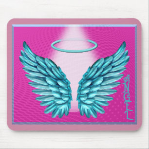 „Traumhafte Engelsflügel und Heiligenschein“ Mousepad