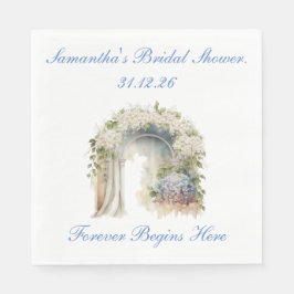 Traumhafte florale Hochzeitsservietten Serviette