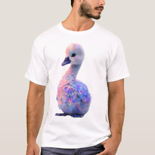 Traumhafte Irisierende Pastell-Cygnet-Illustration T-Shirt