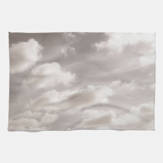 Traumhafte karibische Wolken 11 Geschirrtuch (Horizontal)