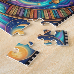 Traumhafte Kosmische Bibliotheks-Puzzle Puzzle