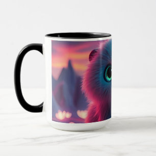 Traumhafte kosmische Kätzchen-Magie-Fantasie-Nacht Tasse