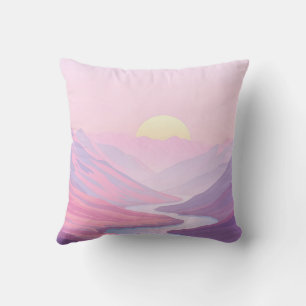 Traumhafte Landschaft in Pastel Hues Kissen