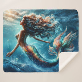 Traumhafte Meerjungfrau Fantasy-Kreatur Sherpadecke