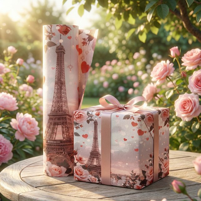 Traumhafte Pariser Romanze: Eiffelturm Geschenkpapier Set (Von Creator hochgeladen)