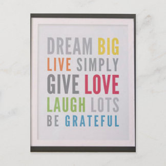 Traumhafte Postkarte Behalten in Touch