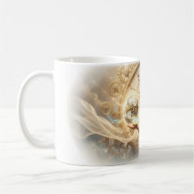 Traumhafte Uhrenprinzessin-Porträt-Tasse