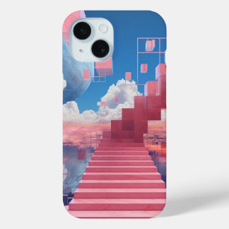 Traumhafte Vaporwave-Treppen-iPhone-15-Hülle Case-Mate iPhone Hülle