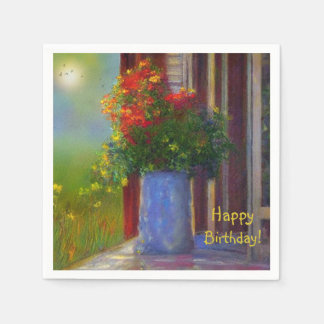 Traumhafte Vase der Blume Serviette