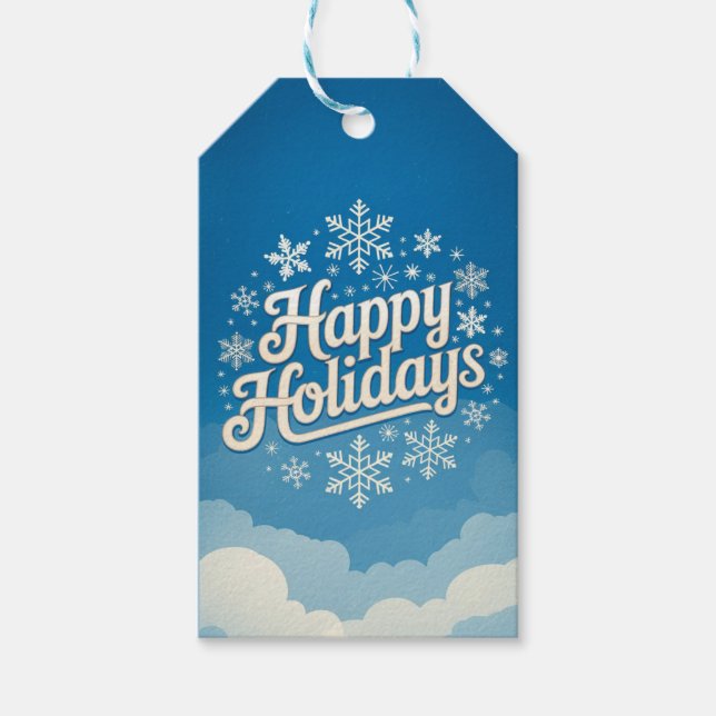 traumhafte Weihnachten Geschenkanhänger (Vorderseite)