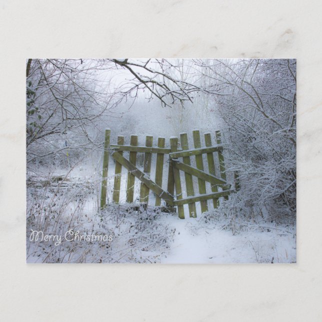 Traumhafte Winterlandschaft Postkarte (Vorderseite)