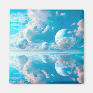 Traumhafter Himmel Surrealistische Naturlandschaft Magnet