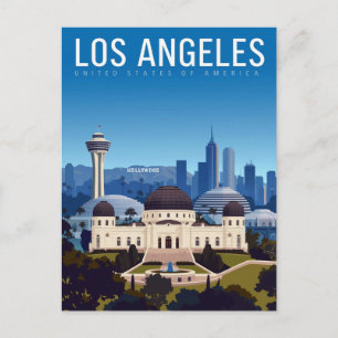 Traumhafter Himmel über Los Angeles Postkarte