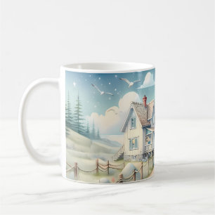 Traumhafter Pastell-Leuchtturm am Meer Kaffeetasse