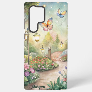 Traumhafter Schmetterlingsgartenweg - Verzauberter Samsung Galaxy Hülle