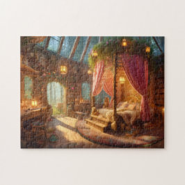 Traumhafter Wald-Schlafzimmer-Mädchenzimmer-Dekor- Puzzle
