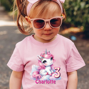 Traumhaftes Einhorn rosa Alter Geburtstag  Kleinkind T-shirt