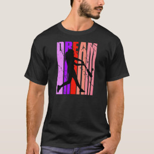 Traumhaftes Retro-Baseball grenzenloses funky Silh T-Shirt