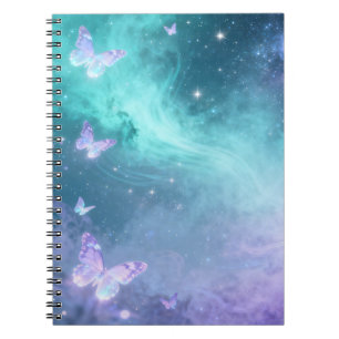 Traumhaftes Schmetterling-Spiralnotizbuch Notizblock