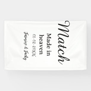 Traumhochzeit Name Datum einfache Kalligrafie Banner