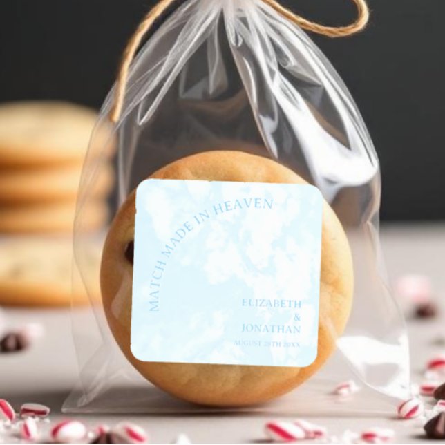 Traumhochzeit Quadratischer Aufkleber (Von Creator hochgeladen)