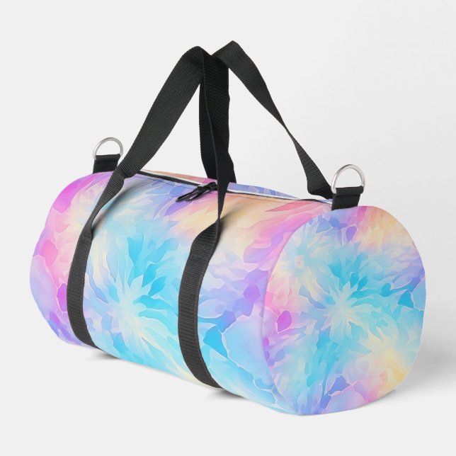 Träumiger Pastel-Tie-Dye-Mädchenausflug Duffle Bag (Linke Seite)