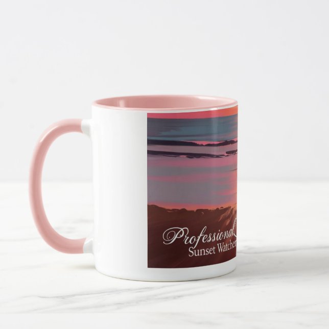 Traumjob-Tasse, Beruflich Sunset Watcher Tasse (Links)
