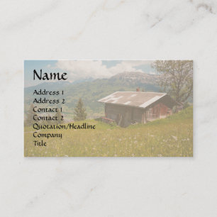 Traumkabine Wildblume Meadow House Business Card Visitenkarte