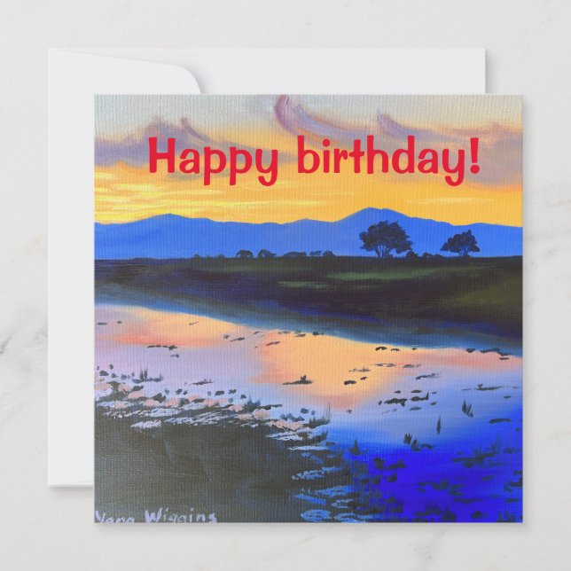 Traumkarte zum Geburtstag (Vorderseite)
