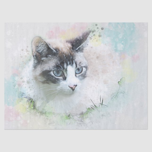 Traumkatzenpapier Seidenpapier (Vorderseite)