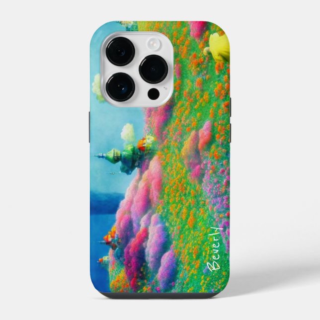 Traumland in der Wolke iPhone Hülle (Rückseite)