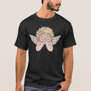 Traumlandschaft Cherub mit Herz T-Shirt