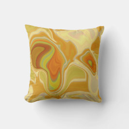 Traumlandschaft in Gold Kissen